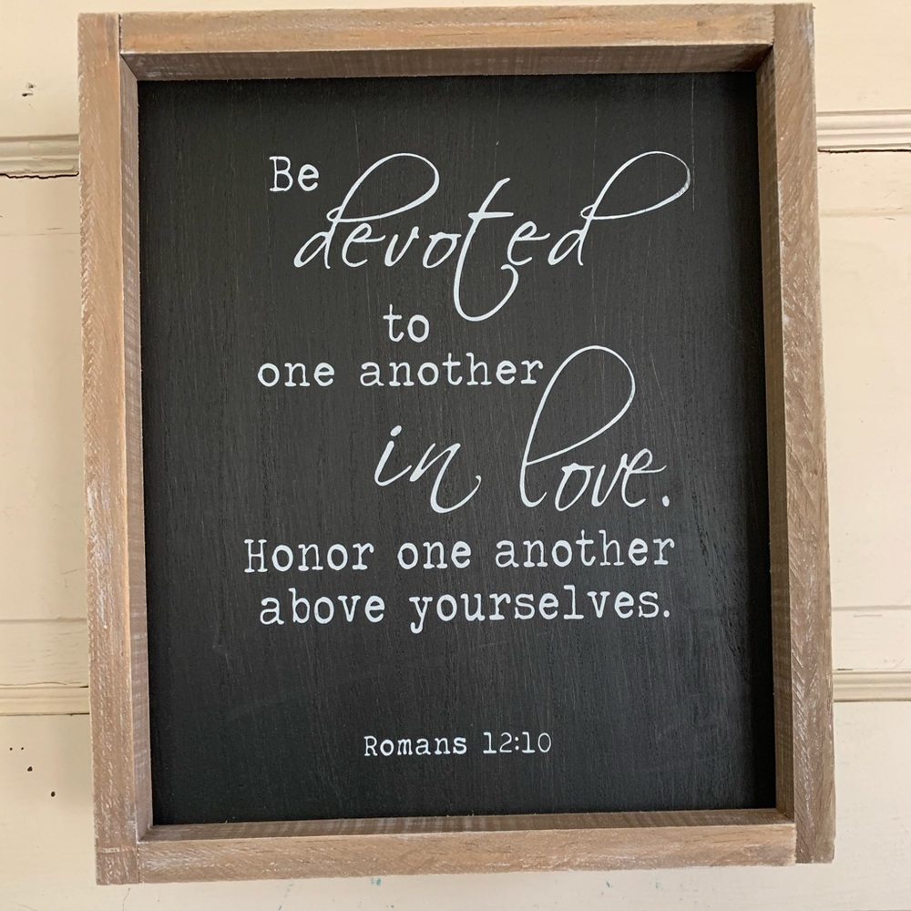 Farmhouse Scripture Sign